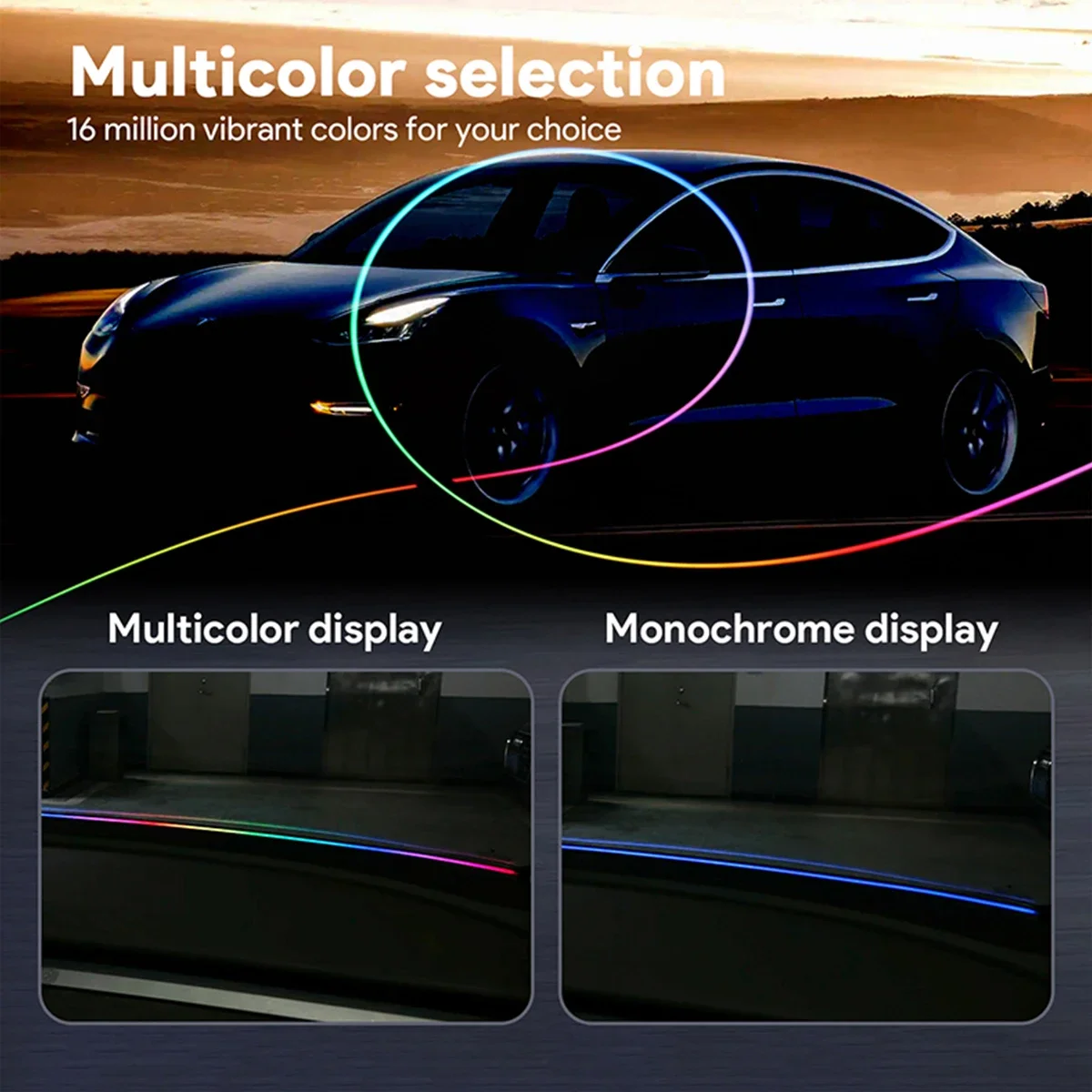 140/150CM LED Car Ambient Ligh - Led Ambient Interior Car Lights App Control review and price
