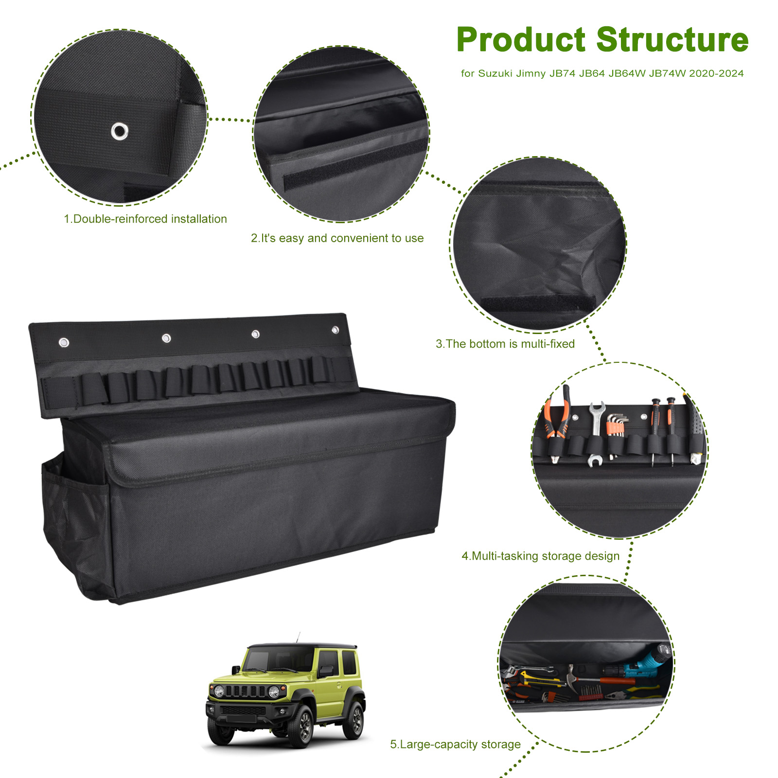 Car Foldable Storage Bag Rear  - Car Trunk Organizer Foldable Storage Box review and price