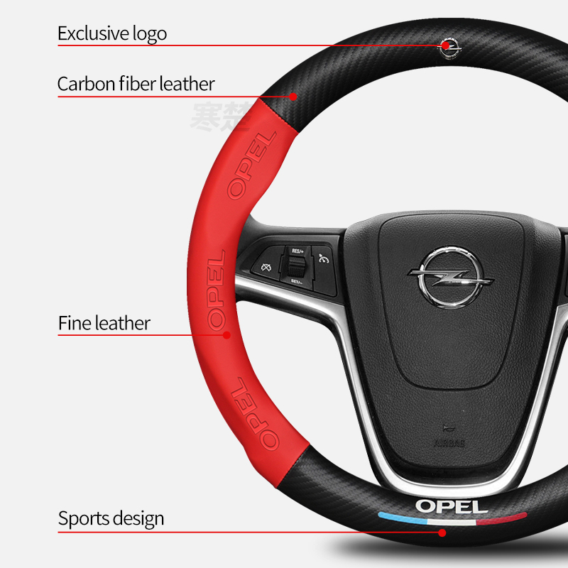 For Opel OPCline ASTRA CORSA I - Car Steering Wheel Cover Anti Slip Breathable review and price