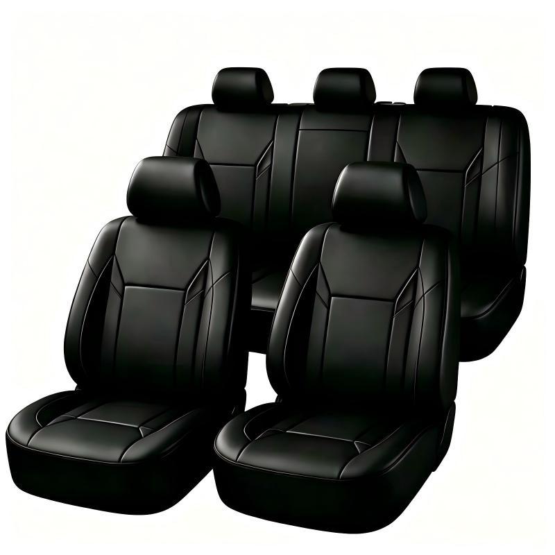 Universal Fit PU Leather Car S - Leather Car Seat Covers Full Set Universal review and price