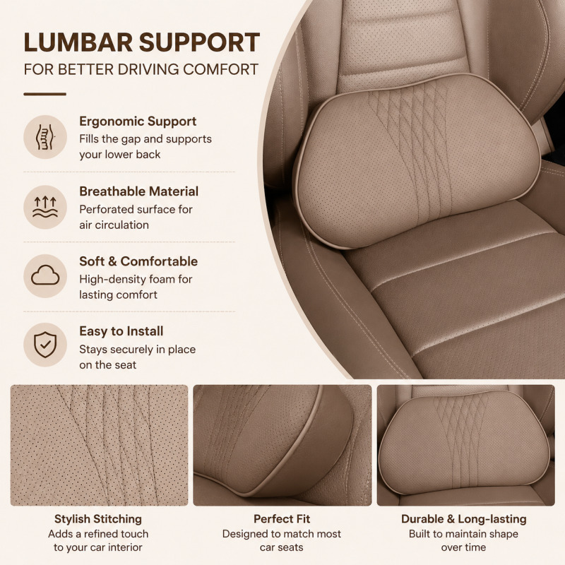 Car Headrest Neck Pillow Memor - Memory Foam Car Neck Pillow Lumbar Support review and price
