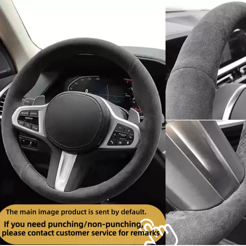 Customiz Anti-Slip Leather Sue - Car Steering Wheel Cover Anti Slip Breathable review and price