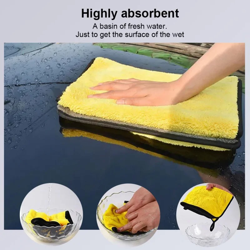 1-20pcs Thicken Microfiber Clo - Microfiber Car Drying Towel Super Absorbent review and price