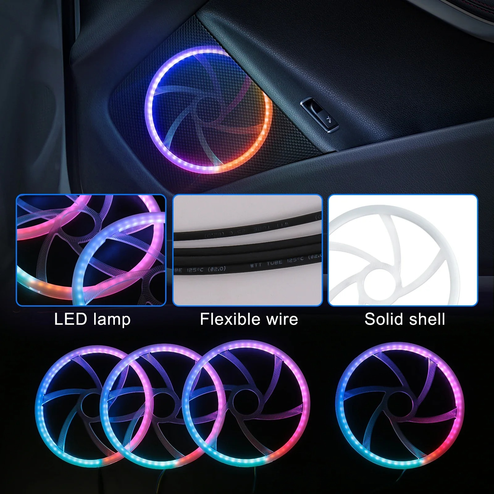 22 in 1 Premium Automotive LED - Led Ambient Interior Car Lights App Control review and price